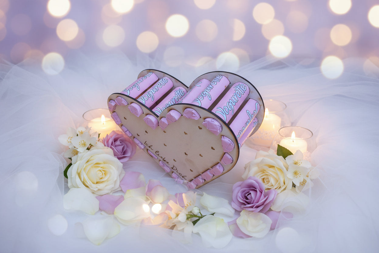 Herz-Schokoladenhalter „Ich liebe Dich“