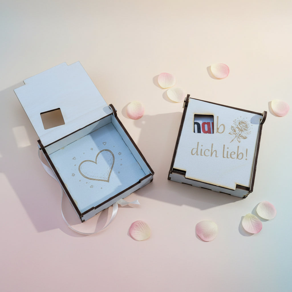 Geschenkbox mit Hanuta – „Hab dich lieb“