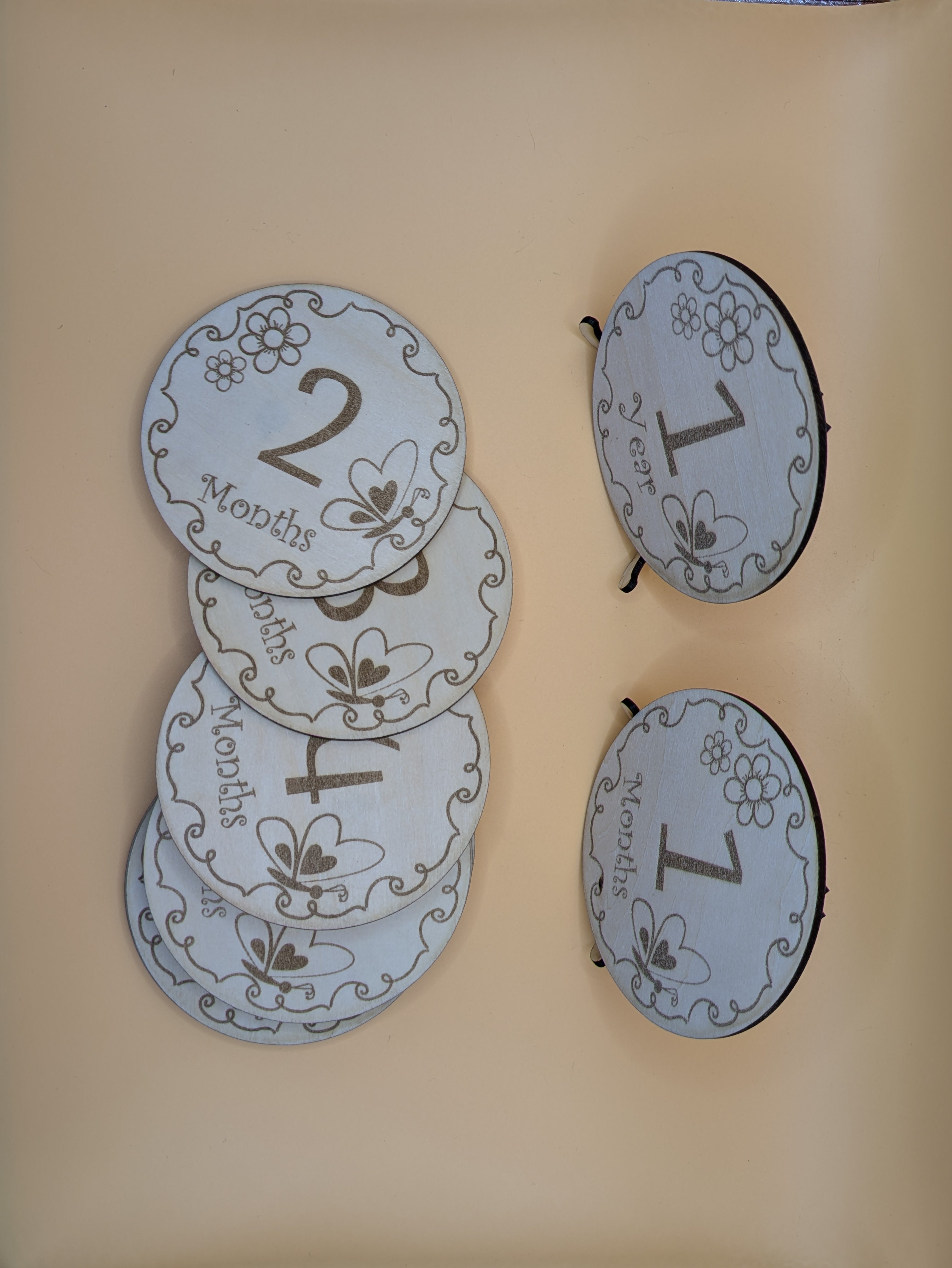 Baby Meilenstein Karten Set