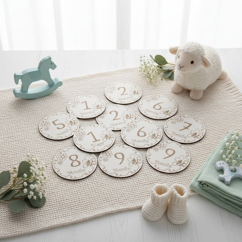 Baby Meilenstein Karten Set