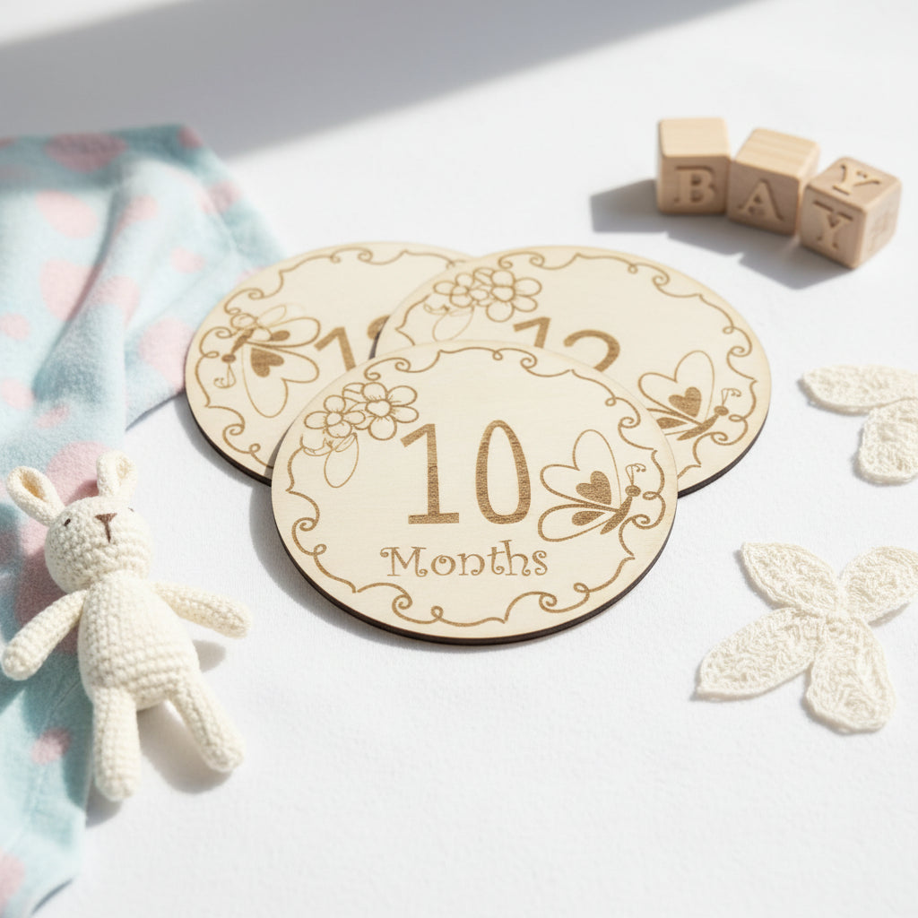 Baby Meilenstein Karten Set