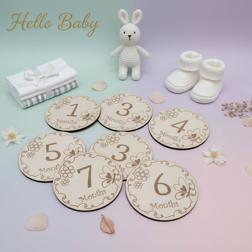 Baby Meilenstein Karten Set