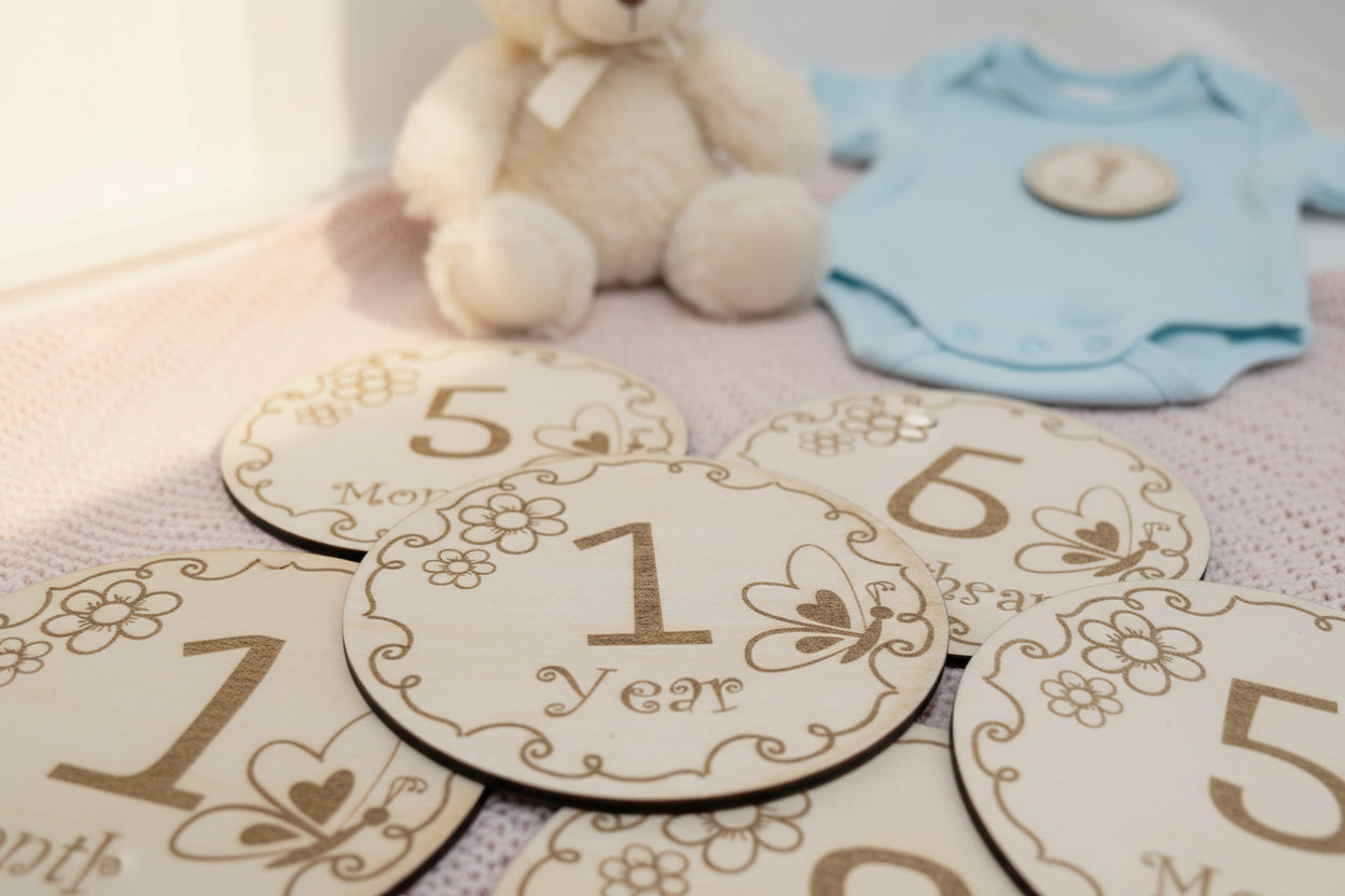 Baby Meilenstein Karten Set