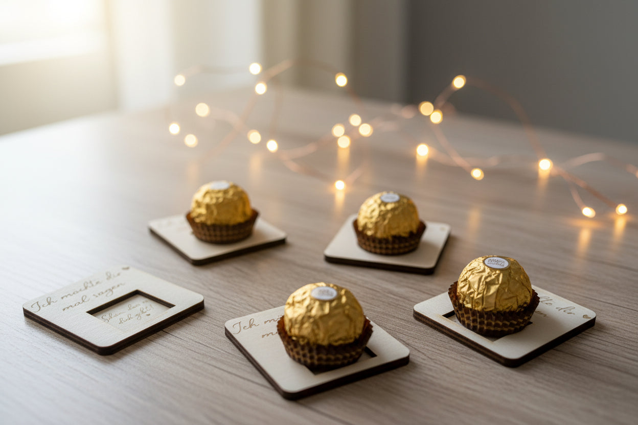 Schokoladenhalter mit Praline