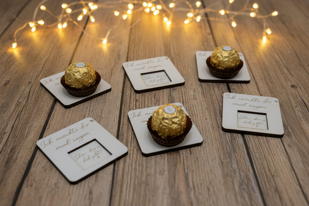 Schokoladenhalter mit Praline