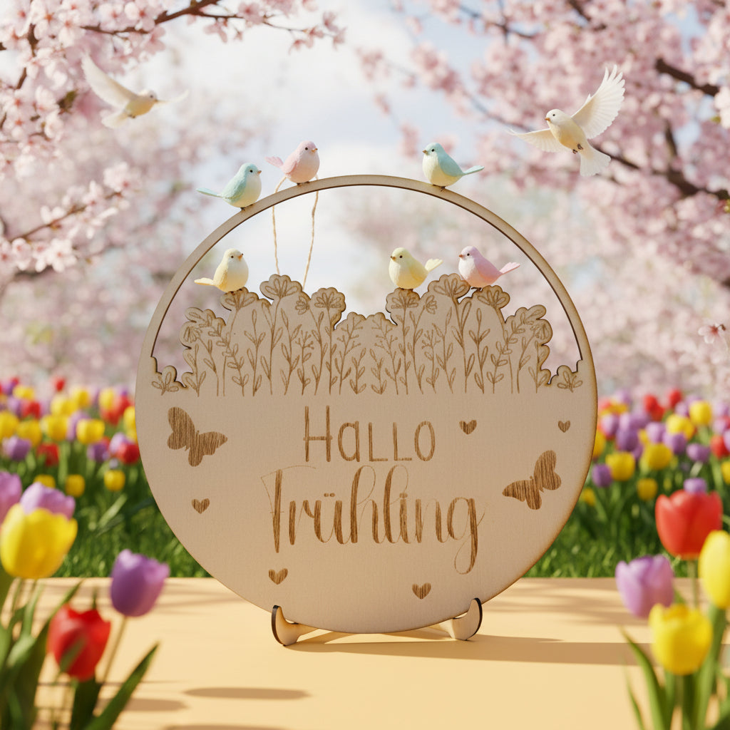 Wandaufhänger „Hallo Frühling“