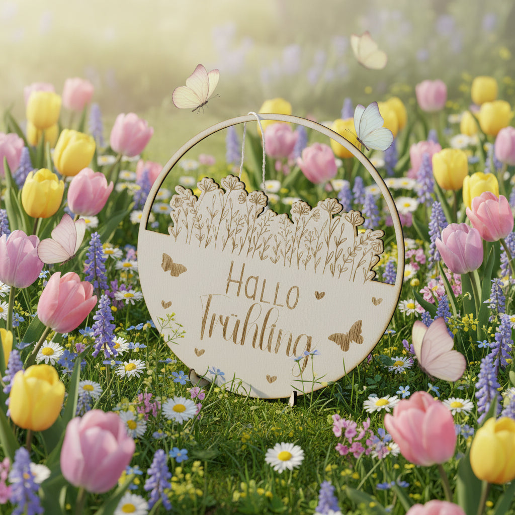 Wandaufhänger „Hallo Frühling“