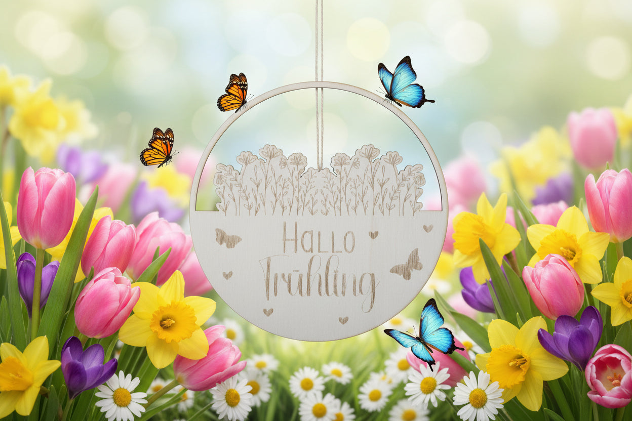 Wandaufhänger „Hallo Frühling“