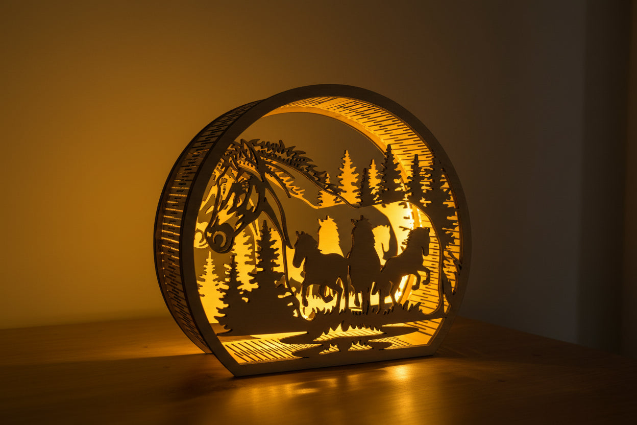 LED Holz Lampen