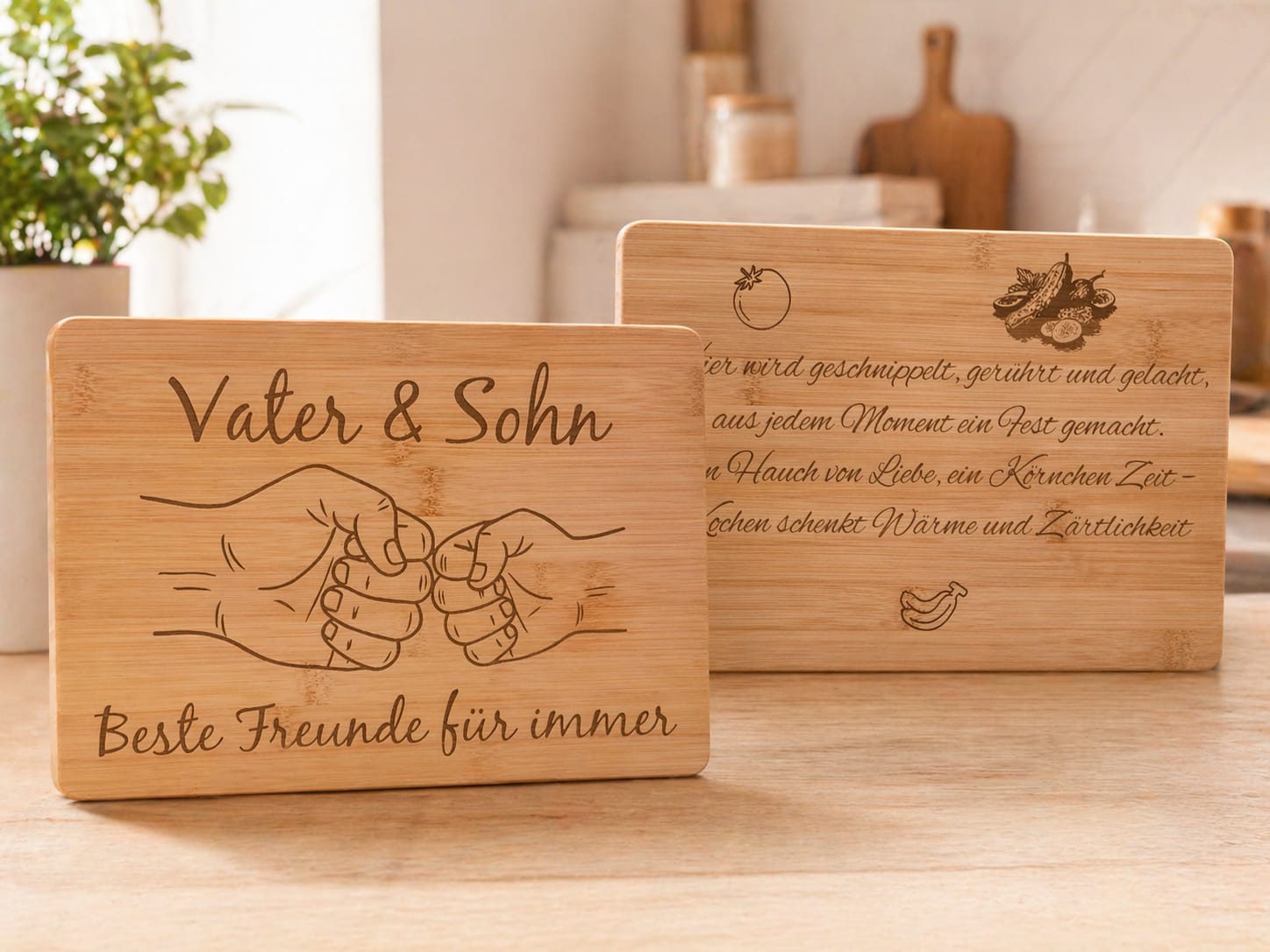 Schneidebrett „Vater & Sohn“