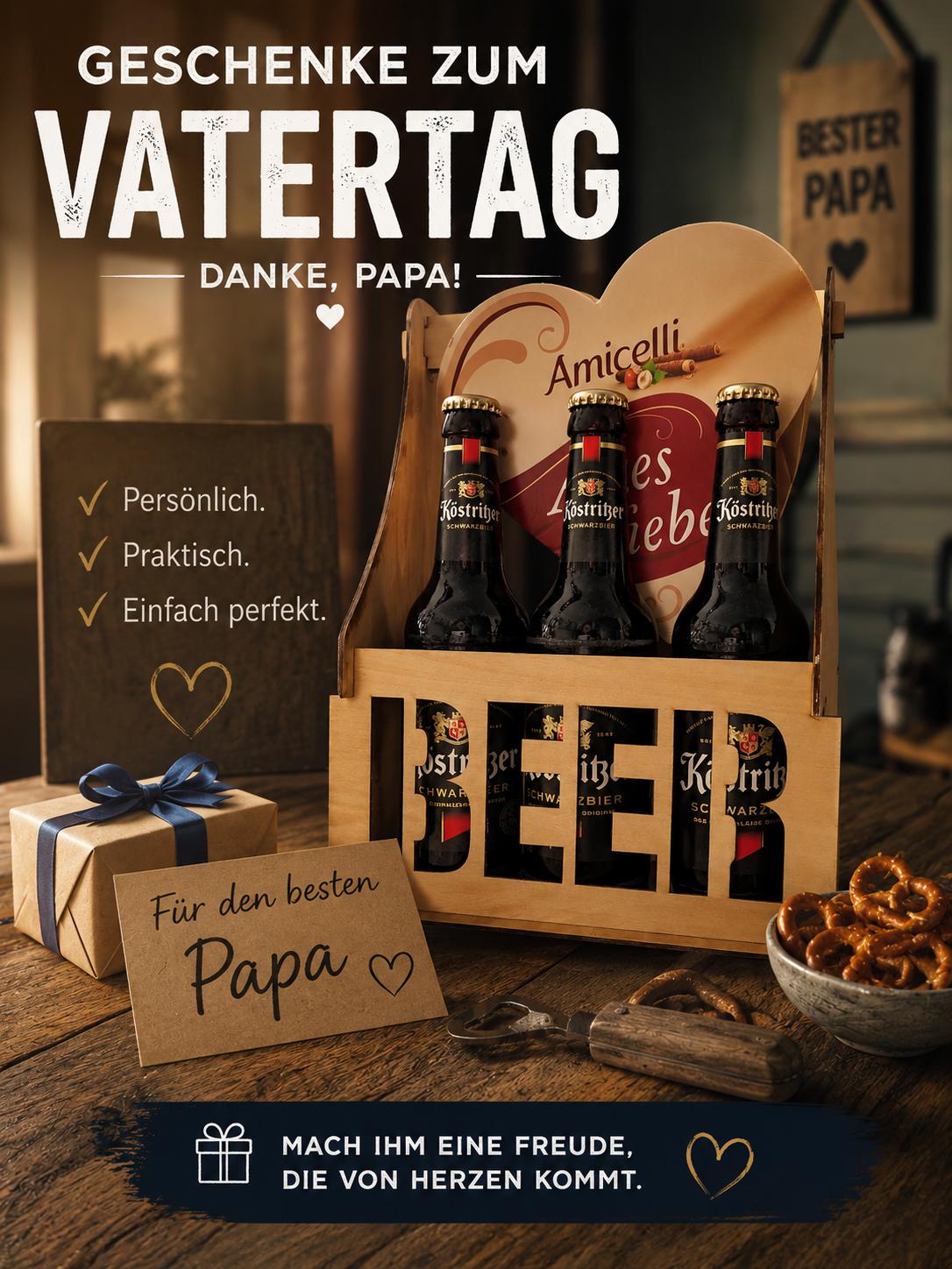 Bierträger aus Holz